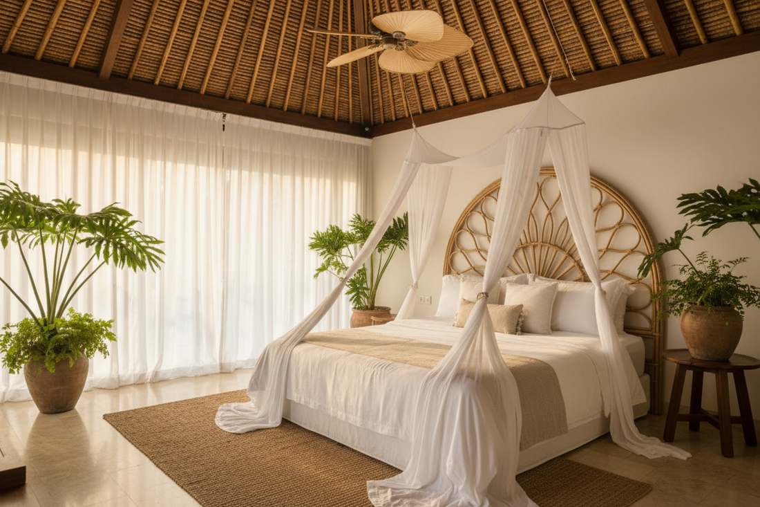 Chambre de Villa Balinaise : Sérénité et Luxe Naturel